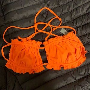 Neon orange bikini top (SUPER ADJUSTABLE)